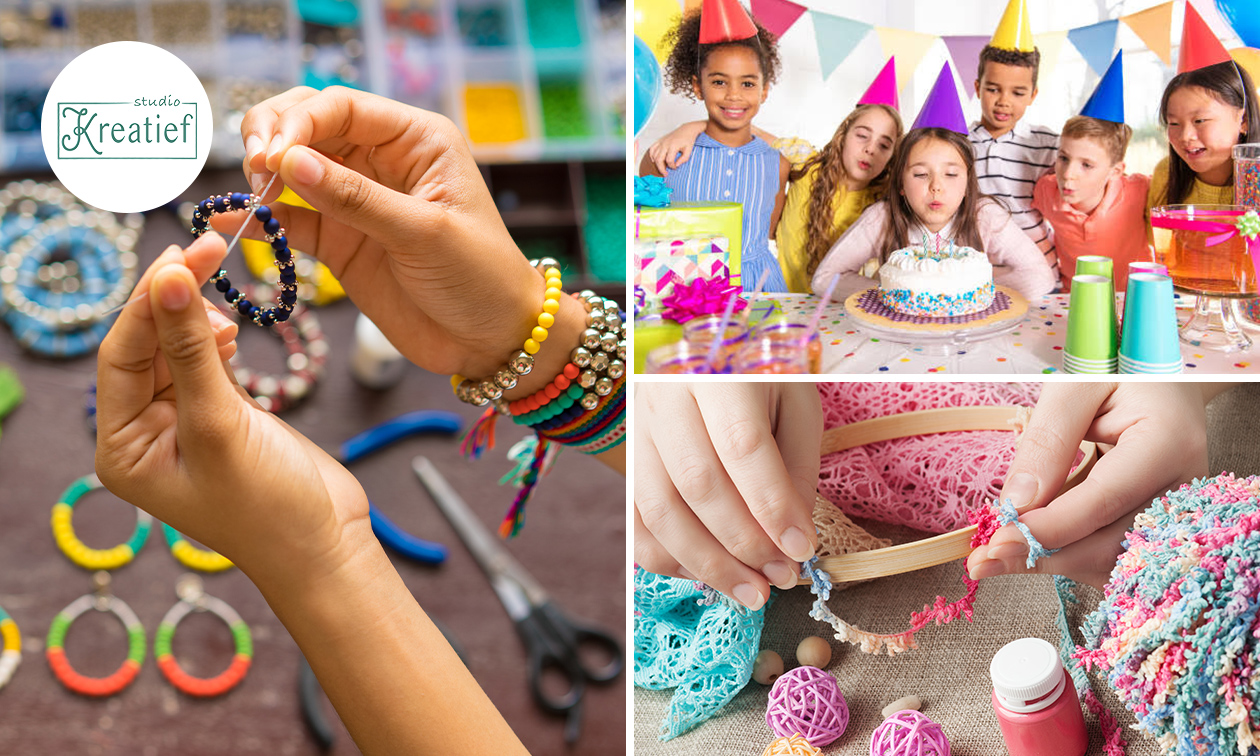Workshop naar keuze (2 uur) of kinderfeestje (2-2,5 uur)