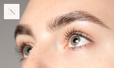 Korean wimperlift + verven of brow lamination
