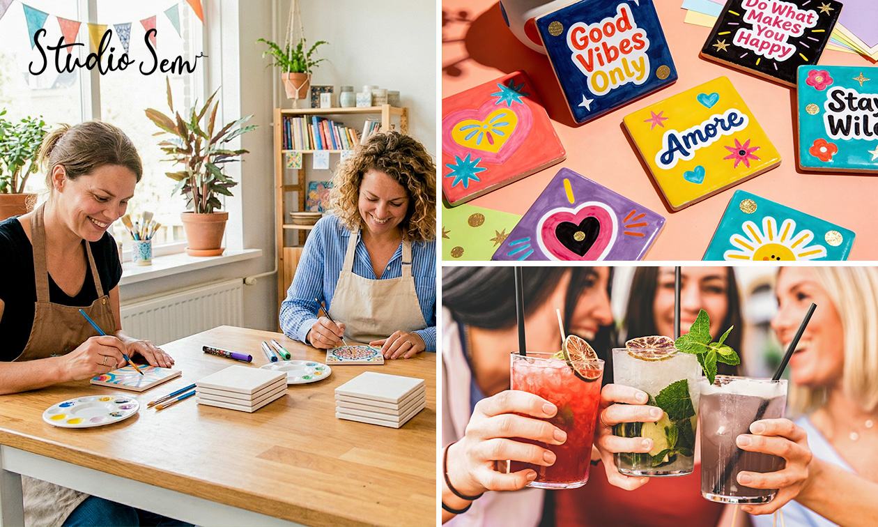 Workshop tegels pimpen + iets lekkers + drankje (1,5 tot 2 uur) in hartje Wijchen