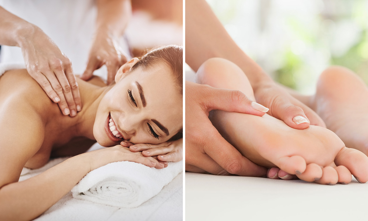 Massage par andulation + massage des pieds