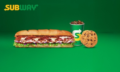 Broodje bij Subway + frisdrank + cookie/chips voor afhaal