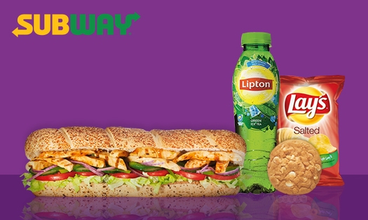 Afhalen bij Subway: broodje + frisdrank + cookie/chips