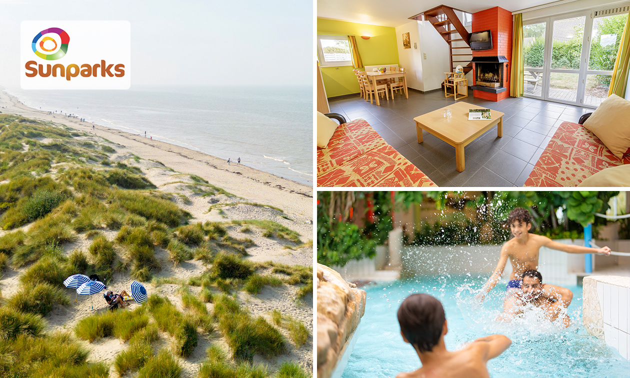 Overnachtingen voor 4 tot 8 pers. bij Sunparks Oostduinkerke aan Zee