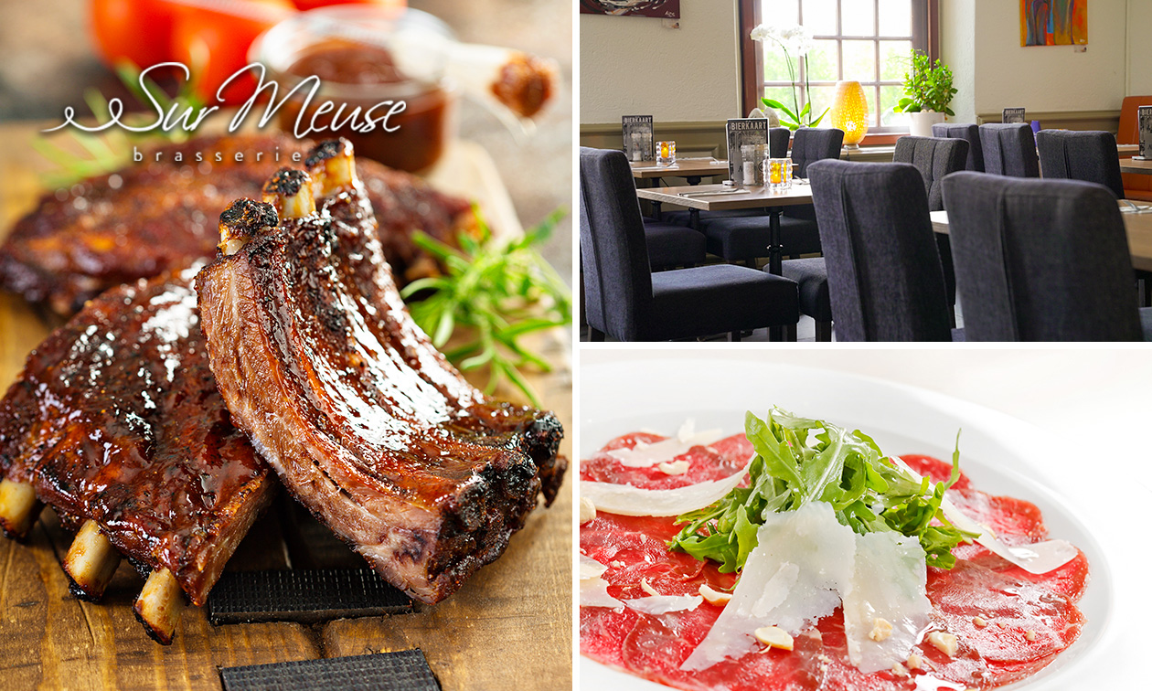 3-gangen keuzediner bij Sur Meuse