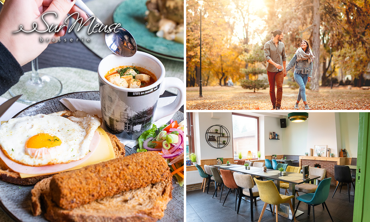 Wandel- of fietsarrangement incl. warme drank + gebak + 12-uurtje bij Sur Meuse