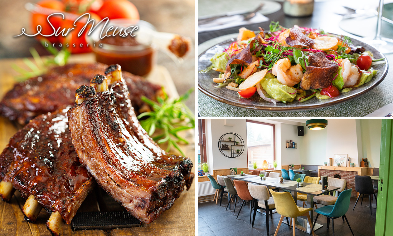 3-gangen keuzediner bij Sur Meuse