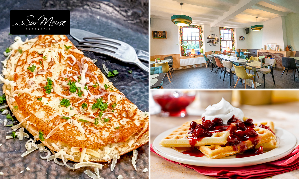 2-gangen pannenkoekendiner bij Sur Meuse