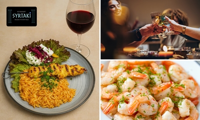 Menu grec en 2 ou 3 services à la carte au Syrtaki