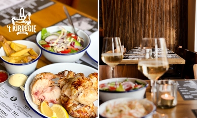 Halve kip, kipschnitzel, kipburger of kipsaté bij 't Kippegie