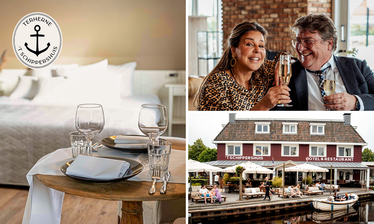 Overnachting voor 2 + welkomstdrankje + late check-out + evt. diner nabij Heerenveen