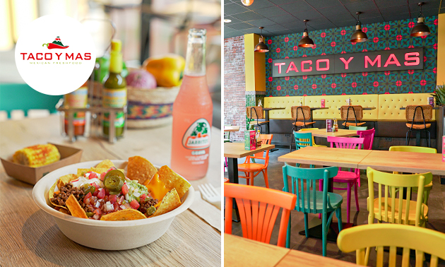Nacho’s-menu inclusief drankje bij Taco Y Mas