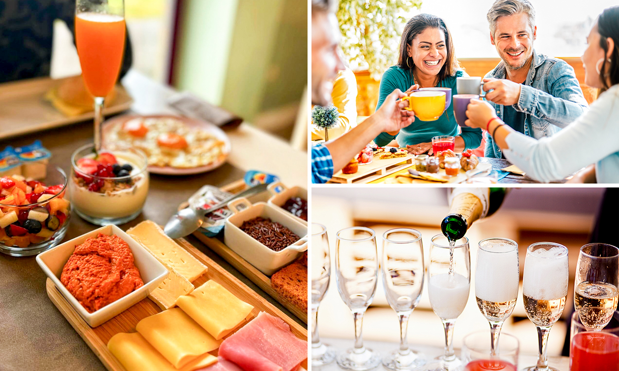 Deluxe ontbijt + glas cava