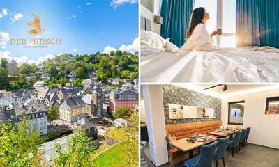 Overnachting voor 2 + ontbijt + late check-out + meer in de buurt van het Nationaal Park Eifel