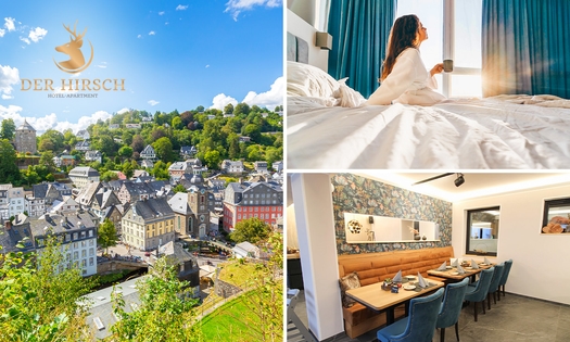 Overnachting(en) + ontbijt + early check-in en meer in Hotel DER Hirsch