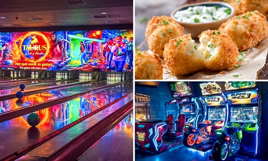 1 uur bowlen + bittergarnituur (12 stuks)