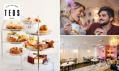 High tea (1,5 uur), shared brunch of ontbijt bij Teds in hartje Amsterdam