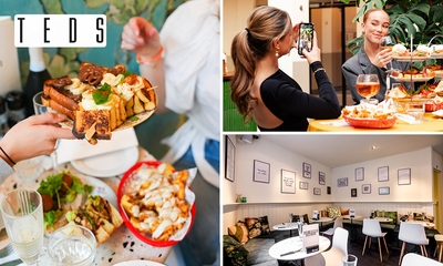 Shared brunch + onbeperkt waffle fries bij Teds in Amsterdam