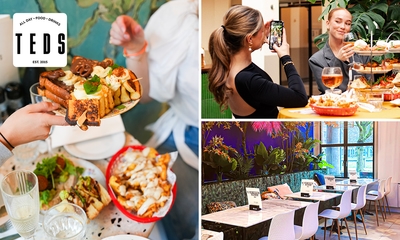 High tea (1,5 uur), shared brunch of ontbijt bij Teds