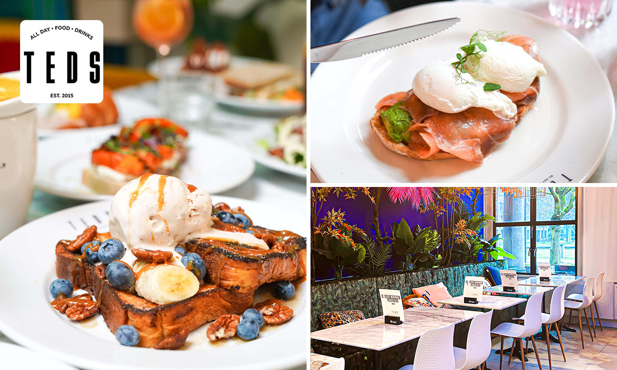 High tea (1,5 uur), shared brunch of ontbijt bij Teds