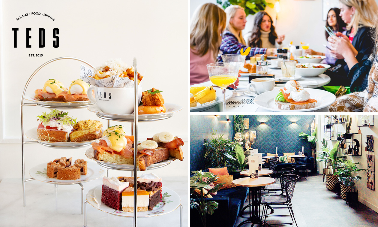 High tea (1,5 uur), shared brunch of ontbijt bij Teds