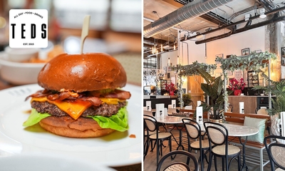 Burger naar keuze + friet bij Teds in Eindhoven