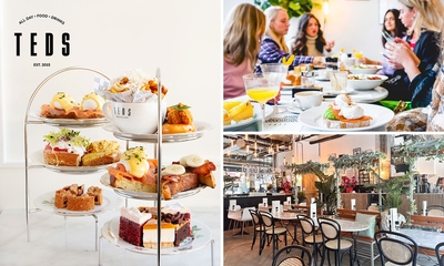 High tea (1,5 uur), shared brunch of ontbijt bij Teds