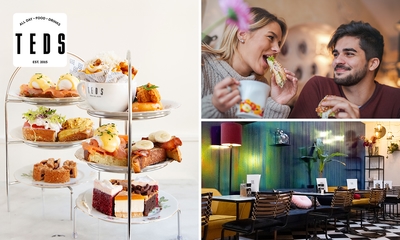 High tea (1,5 uur), shared brunch of ontbijt bij Teds
