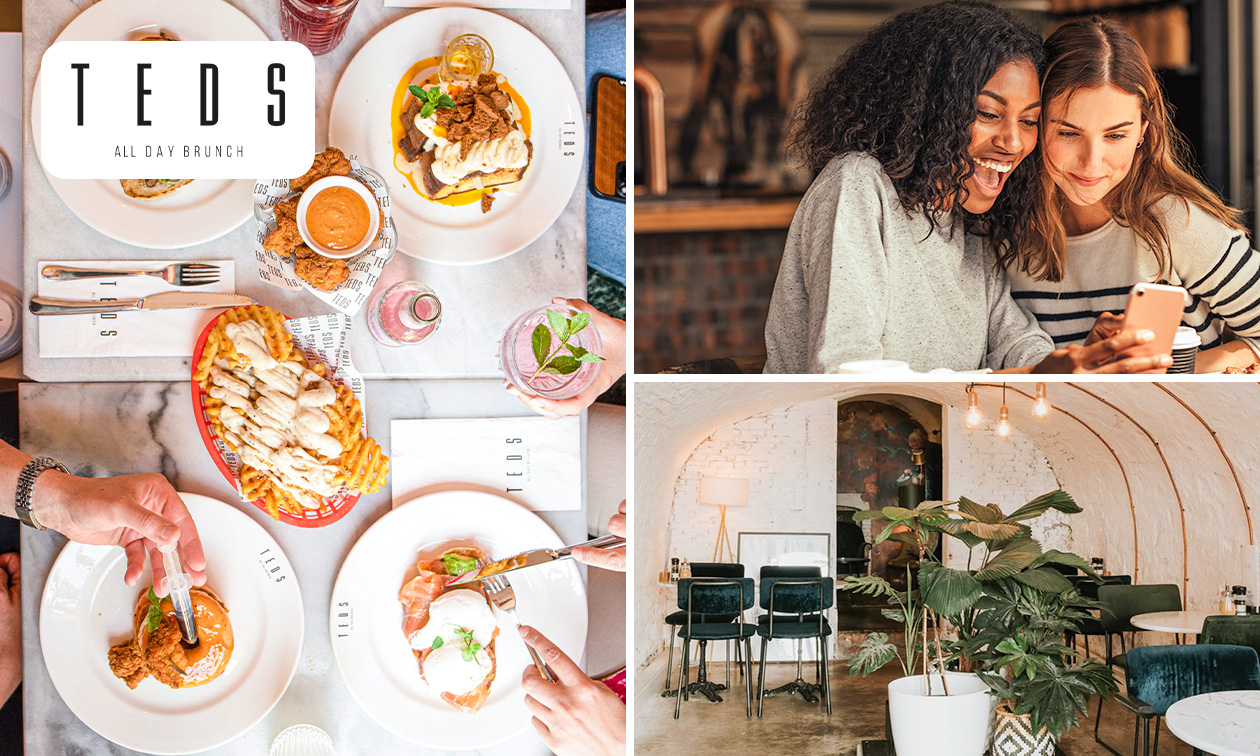 Shared brunch + onbeperkt waffle fries bij Teds in hartje Utrecht