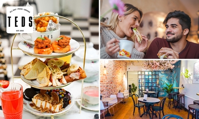 High tea (1,5 uur), shared brunch of ontbijt bij Teds