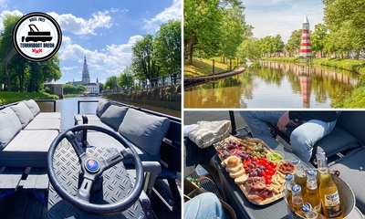 Terrasboot (2,5 uur) + luxe borrelplank