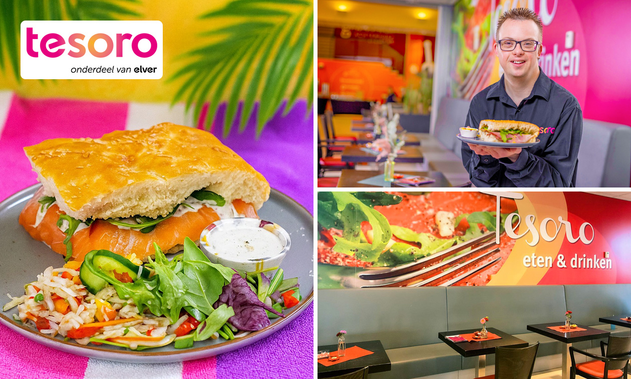 2-gangen keuzelunch bij Tesoro Eten & Drinken