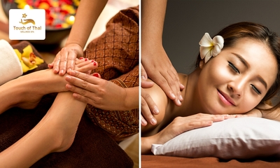 Thaise voetreflexmassage of nek-, rug- en schoudermassage (30 min)