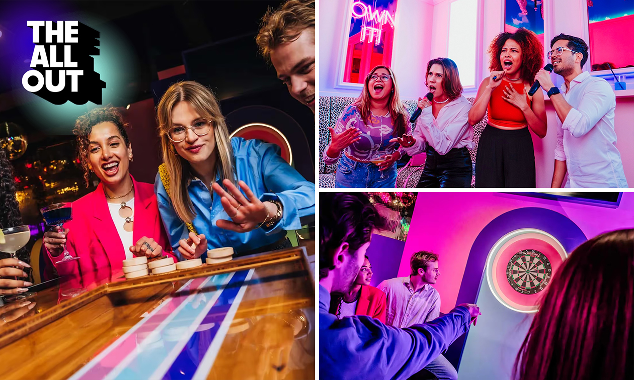 1 uur sjoelen, darten, shuffleboard of karaoke in Amsterdam