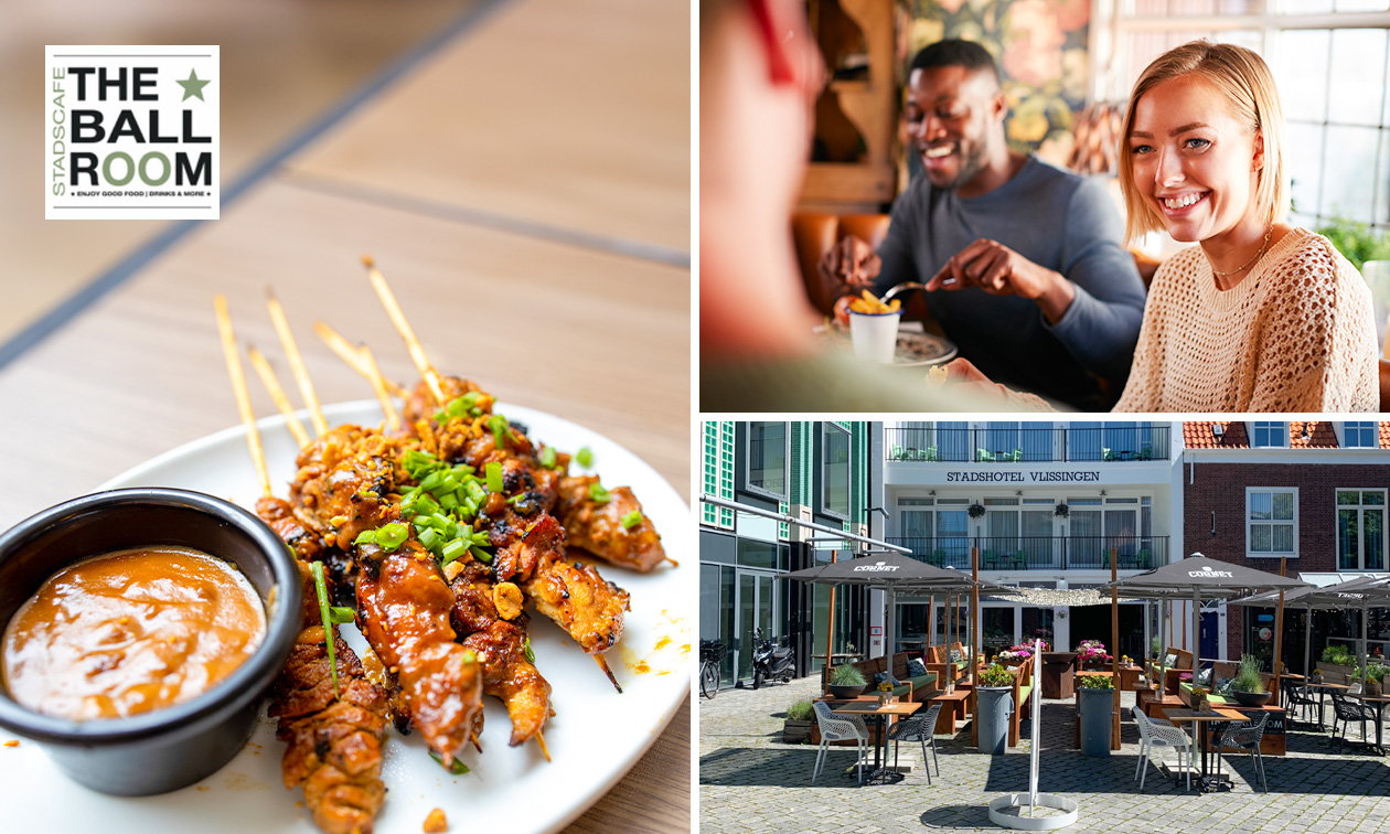 Satégerecht naar keuze + friet + salade bij The Ballroom