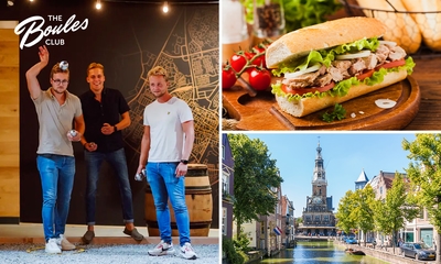 2-gangen keuzelunch + evt. jeu de boules (1 uur) in hartje Alkmaar