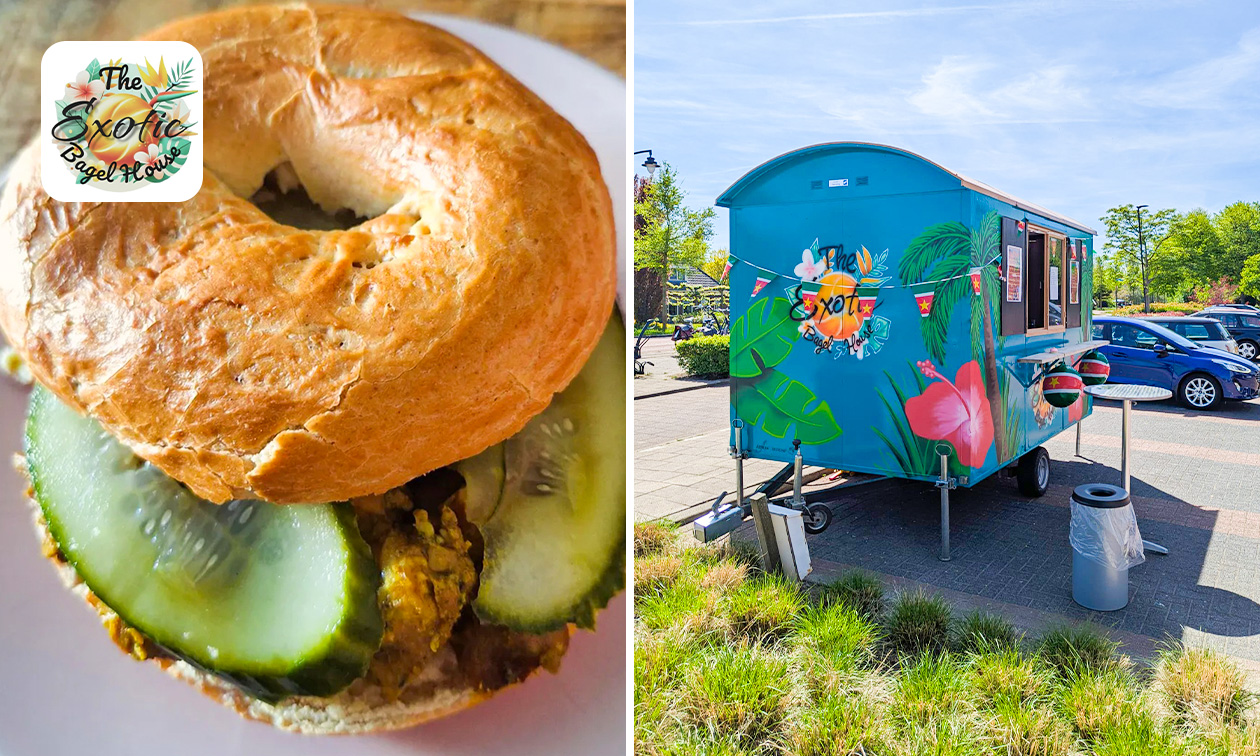 Surinaamse bagel + drankje naar keuze voor afhaal