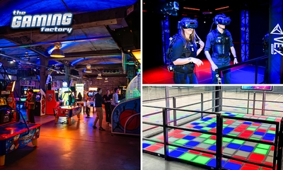 Onbeperkt gamen (2 uur) + VR-games (30 of 60 min) en/of Pixel Play Floor (30 of 60 min)