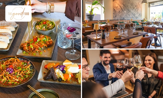 3-gangen tafeldiner met onbeperkt streetfood (2,5 uur) + amuse bij The Good Food
