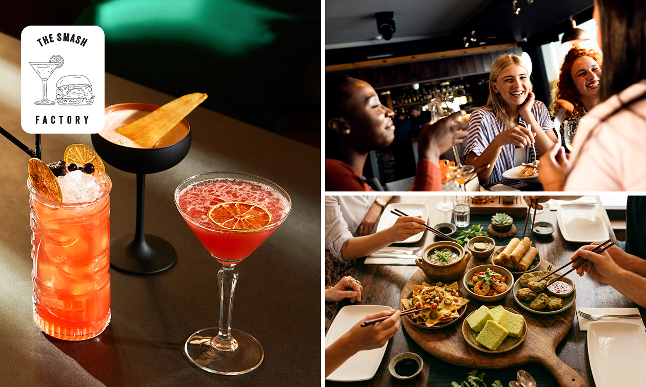 Cocktail + Aziatische lunchplank bij The Smash Factory