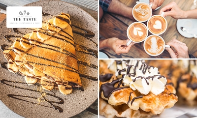 Pancake oder Waffel + Heißgetränk nach Wahl