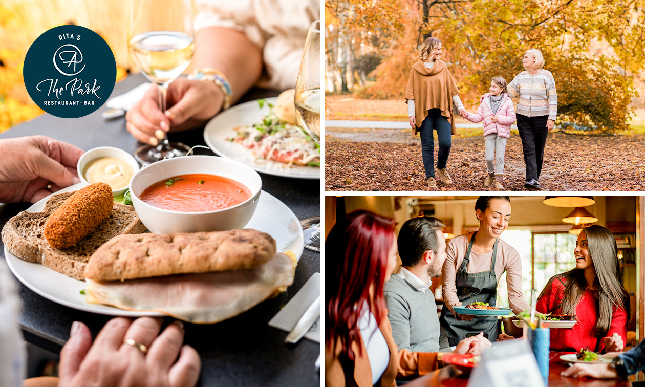 Wandelarrangement incl. warme drank + gebak + 2-gangenlunch bij @ThePark