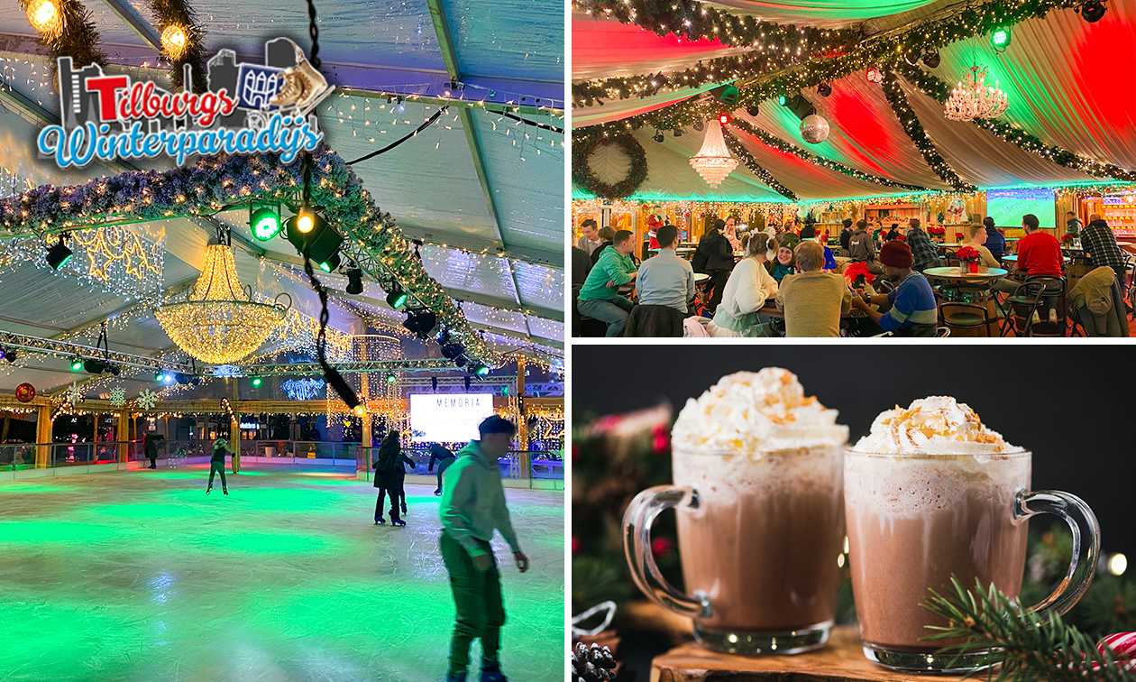 Entree incl. huur schaatsen, drankje en evt. meer bij Tilburgs Winterparadijs