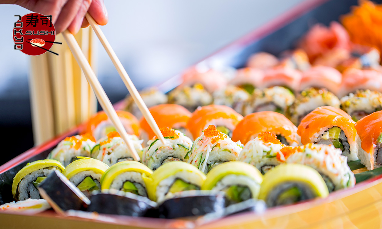 Sushiboot of -mix naar keuze (22 of 46 stuks) + nagerecht voor dine-in in Lochristi