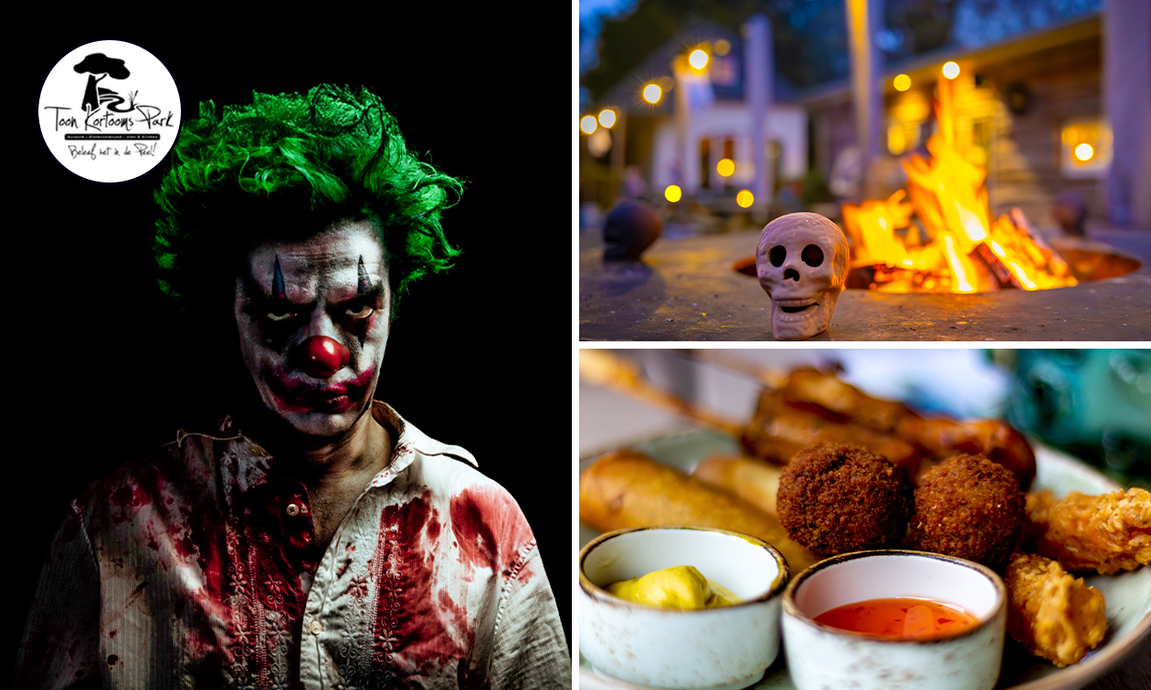 Entree Halloween blotevoetenpad + bittergarnituur + drankje bij Toon Kortooms Park