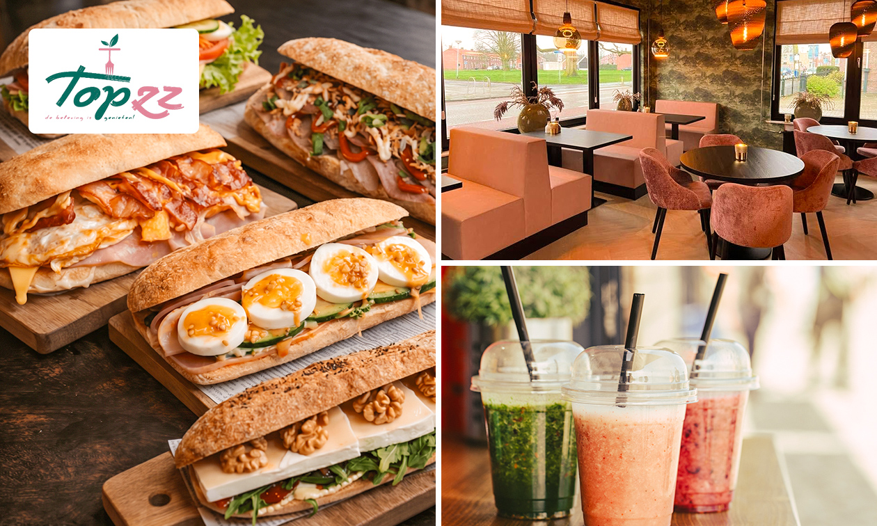 Broodje + smoothie naar keuze in Almelo
