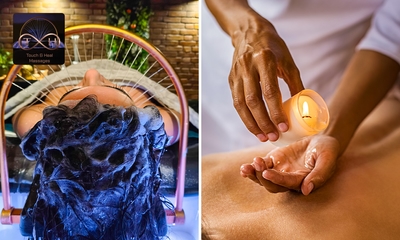 Japanese head touch (60 min) of kaarsolie-massage (55 min)