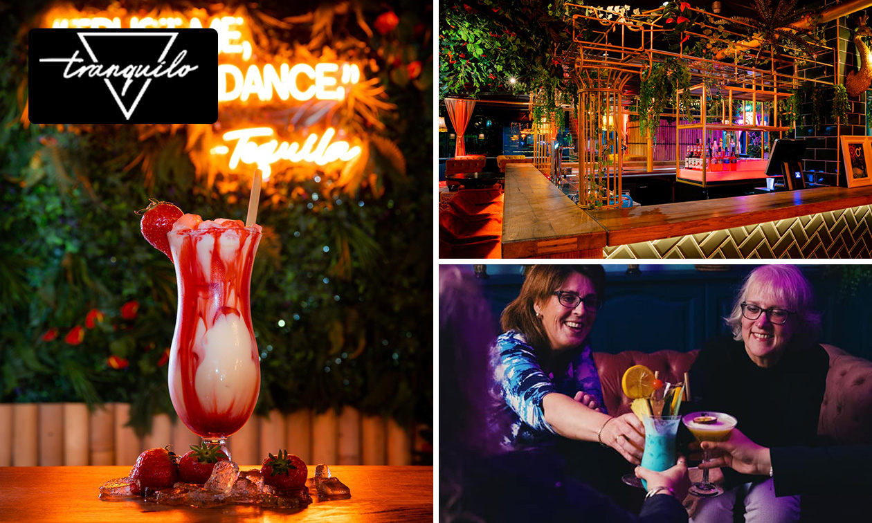 High cocktail + brood + nacho's + tafelwater bij Tranquilo