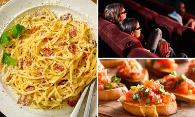 3-gangen diner à la carte + evt. filmticket bij Trattoria Culaccino