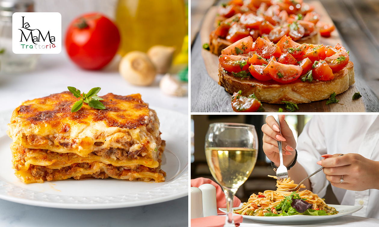 Italiaanse 2- of 3-gangen keuzediner of -lunch bij Trattoria La MaMa