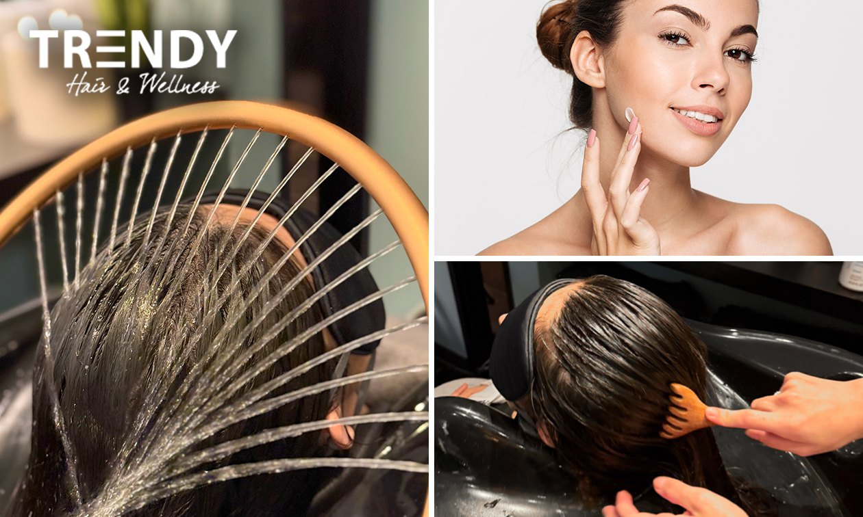 Head spa-behandeling + evt. kappers- of gezichtsbehandeling (60 min)